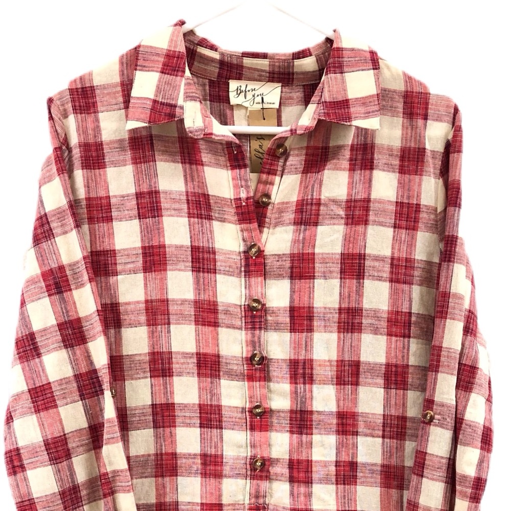 Women’s Plaid Button Down Dress